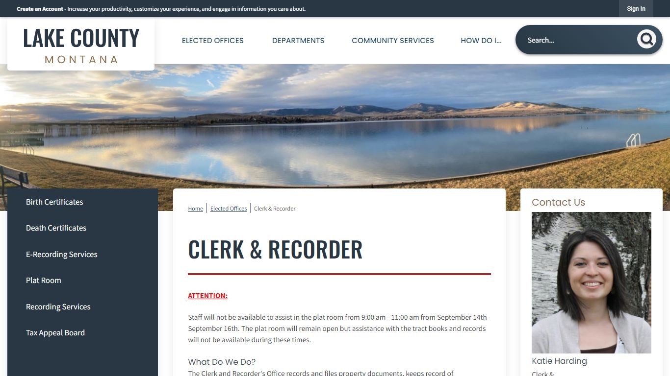 Clerk & Recorder | Lake County, MT